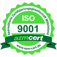 azmcert ISO 9001 Logo