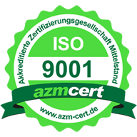 ISO 9001 Zertifikat